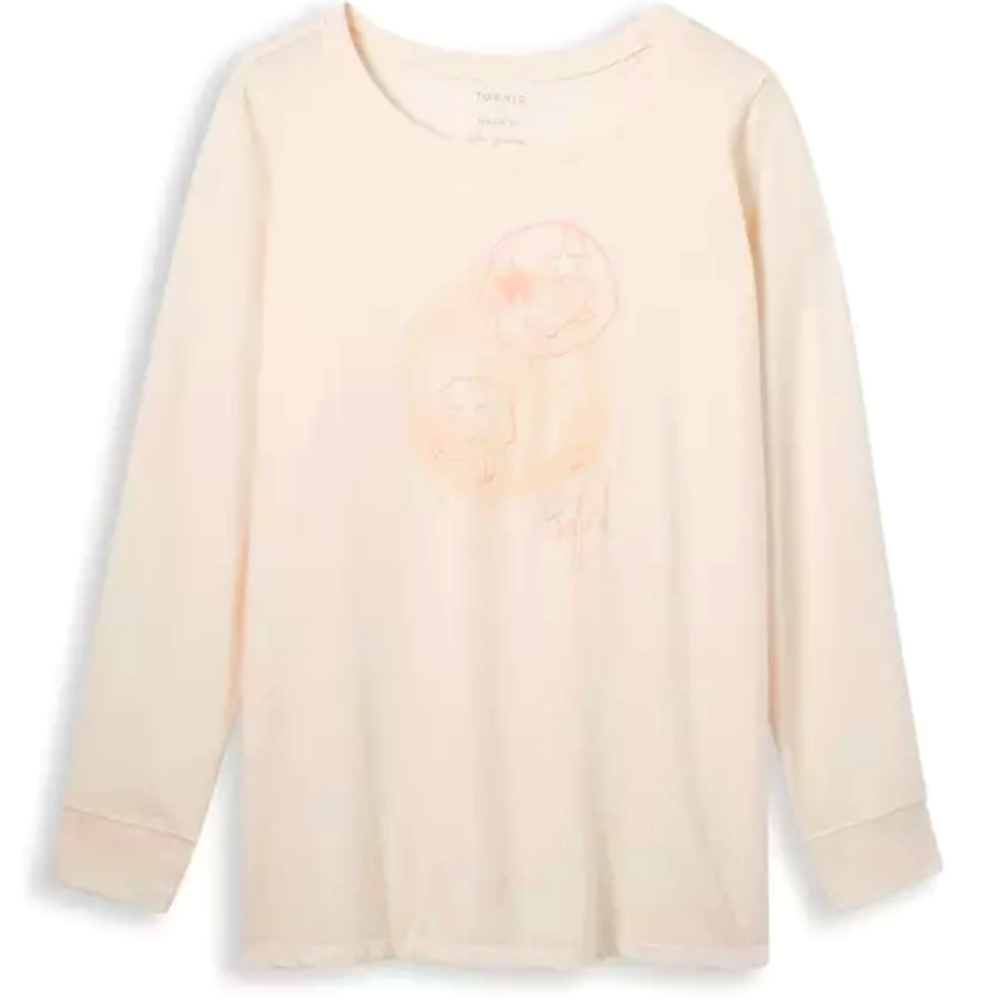 TORRID Smiley Doodles Long Sleeve Tee